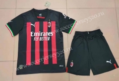 2022-2023 AC Milan Home Red&Black Soccer Uniform-718