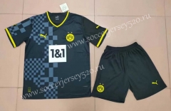 2022-2023 Borussia Dortmund Away Black Soccer Uniform-718