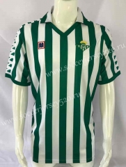 Retro Version 82-85 Real Betis White&Green Thailand Soccer Jersey-503