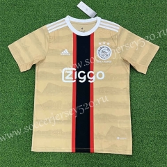 (S-4XL) 2022-2023 Ajax Beige Thailand Soccer Jersey AAA-403