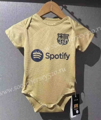2022-2023 Barcelona Away Gold Baby Soccer Uniform-CS
