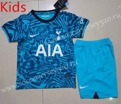 2022-2023 Tottenham Hotspur 2nd Away Blue Kids/Youth Soccer Uniform-507