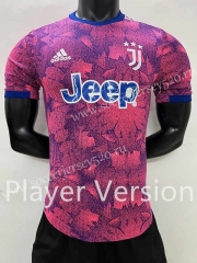 Player Version 2022-2023 Juventus Away Red Thailand Soccer Jersey AAA-SJ