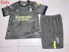 2022-2023 AC Milan 2nd Away Green Soccer Uniform-507