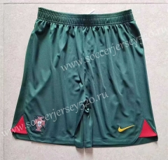 2022-2023 Portugal Home Green Thailand Soccer Shorts-5805