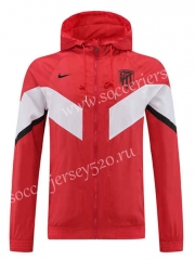2022-2023 Atletico Madrid Red Thailand Trench Coats With Hat-LH