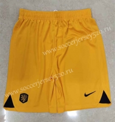 2022-2023 Netherlands Home Orange Thailand Soccer Shorts