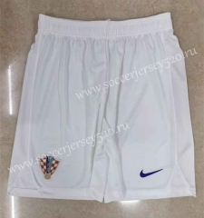 2022-2023 Croatia Home White Thailand Soccer Shorts