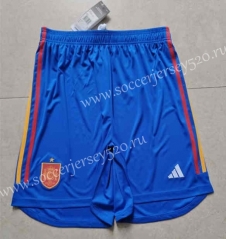 2022-2023 Spain Away Blue Thailand Soccer Shorts-2886