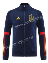 2022-2023 Spain Royal Blue Thailand Soccer Jacket-LH