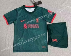 2022-2023 Liverpool 2nd Away Green Soccer Uniform-SJ