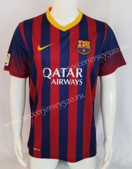 Retro Version 13-14 Barcelona Red&Blue Thailand Soccer Jersey AAA-503