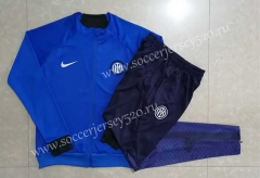 2022-2023 Inter Milan Camouflage Blue Thailand Soccer Jacket Uniform-815