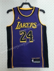2022-2023 Jordan Limited Version Los Angeles Lakers Purple #24 NBA Jersey-311