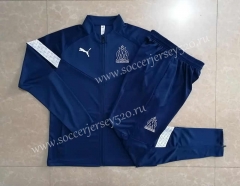 2022-2023 Olympique Marseille Camouflage Blue Thailand Soccer Jacket Uniform-815
