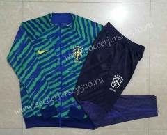 2022-2023 Brazil Green Thailand Soccer Jacket Uniform -815