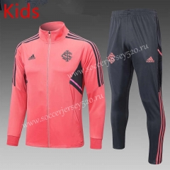 2022-2023 Brazil SC Internacional Pink Kids/Youth Soccer Jacket Uniform-815