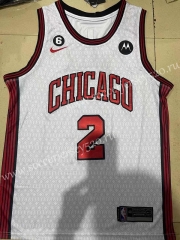 2022-2023 City Editio Chicago Bulls White #2 NBA Jersey-1380