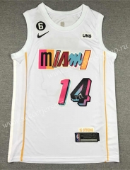 2022-2023 City Edition Miami Heat White #14 NBA Jersey-1380