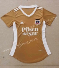 2022-2023 Colo-Colo 2nd Away Yellow Women Thailand Soccer Jersey AAA-HR