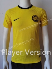 Player Version 2022-2023 Malaysia Home Yellow Thailand Soccer Jersey AAA-807