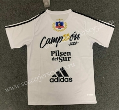 2022-2023 Champions Colo-Colo White Thailand Soccer T-Shirt-GB