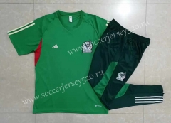 2022-2023 Mexico Green Short-Sleeved Thailand Soccer Tracksuit -815