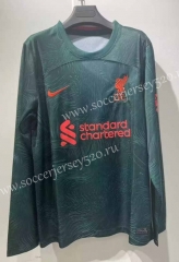 2022-2023 Liverpool 2nd Away Green LS Thailand Soccer Jersey AAA-9268