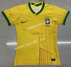 2022-2023 Brazil Yellow Thailand Women Soccer Jersey AAA-2386