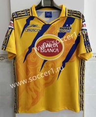 Retro Version 97-98 Tigres UANL Home Yellow Thailand Soccer Jersey AAA-6895