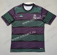 2023-2024 Real Madrid Purple&Black Training Soccer Jersey AAA-4952