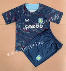 2023-2024 Concept Version Aston Villa Blue Soccer Uniform-AY
