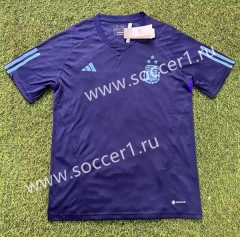 (3 Stars) 2022-2023 Argentina Purple Thailand Training Soccer Jersey-305