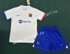 2023-2024 Barcelona Away White Soccer Uniform-709