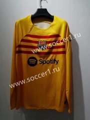 2022-2023 Barcelona 3rd Away Yellow LS Thailand Soccer Jersey AAA-422