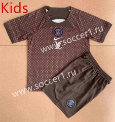2022-2023 Concept Version Paris SG Coffee Kid/Youth Soccer Uniform-AY