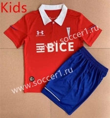 2023-2024 CD Universidad Católica Away Red Kids/Youth Soccer Uniform-AY