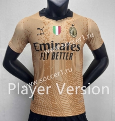 Player Version With Patch 2023-2024 Special Version AC Milan Yellow Thailand Soccer Jersey AAA-888