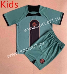 2023-2024 Concept Version Paris SG Green Kid/Youth Soccer Uniform-AY