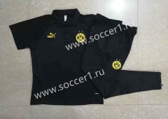 2023-2024 Borussia Dortmund Black Thailand Polo Uniform-815