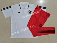 2023-2024 Flamengo White Thailand Polo Uniform-815