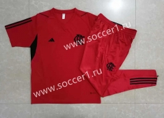 2023-2024 Flamengo Red Short-sleeved Thailand Soccer Tracksuit-815