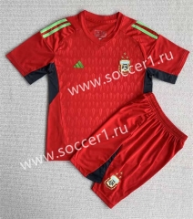(3 Stars) 2022-2023 Argentina Goalkeeper Red Soccer Uniform-AY