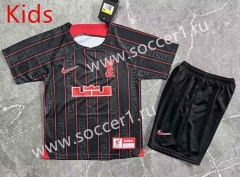 Joint Version 2023-2024 Liverpool Black&Red Kids/Youth Soccer Uniform-8975
