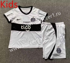 2023-2024 Olimpia Asunción Home White Kids/Youth Soccer Unifrom-512
