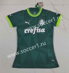 2023-2024 SE Palmeiras Home Green Women Thailand Soccer Jersey AAA-708