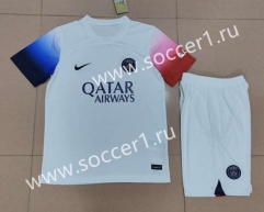 2023-2024 Paris SG Away White Soccer Uniform-718