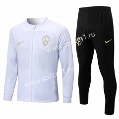 2022-2023 Corinthians White Thailand Soccer Jacket Uniform-815