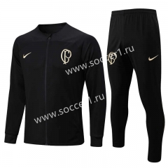 2022-2023 Corinthians Black Thailand Soccer Jacket Uniform-815