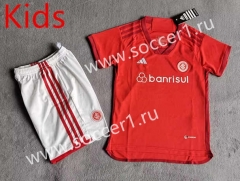 2023-2024 Brazil SC Internacional Home Red Kids/Youth Soccer Uniform-8423